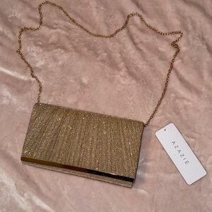 NWT Azazie Sparkling Gold Evening Clutch